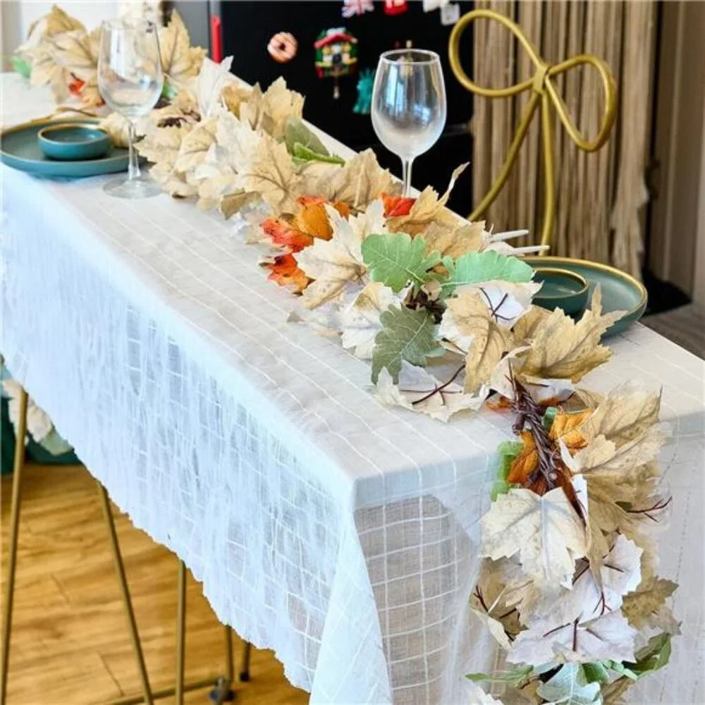 Thanksgiving Garland with Lights 9FT Plug in Thanksgiving Decorations for Home